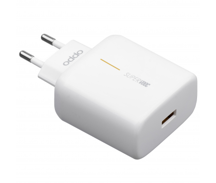 Wall Charger Oppo, 65W, 6.5A, 1 X USB-A, White