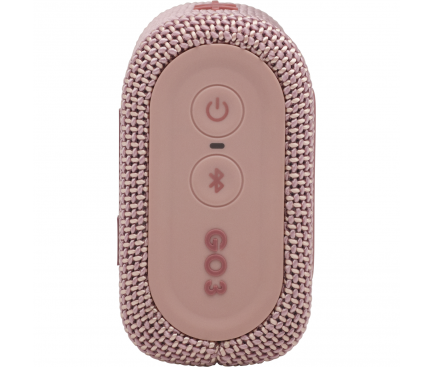 Bluetooth Speaker JBL GO 3, 4.2W, Pro Sound, Waterproof, Pink JBLGO3PINK 