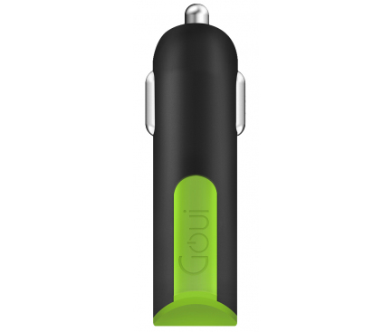 Car Charger Goui Viper, 10W, 2.1A, 2 x USB-A, with microUSB Cable, Black G-CCM3A-03