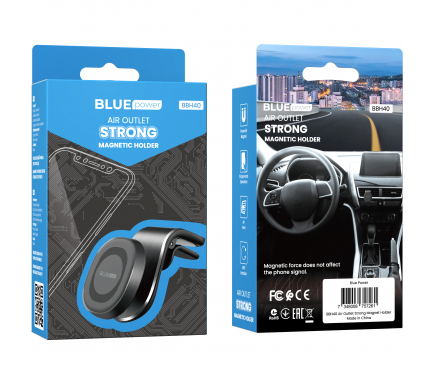 Magnetic Car Holder Blue Power BBH40, Universal, Black