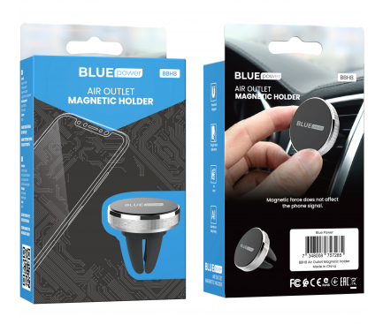 Magnetic Car Holder Blue Power BBH8, Universal, Black
