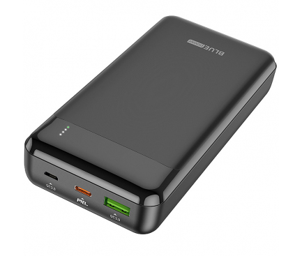 Powerbank BLUE Power BBJ19A Incredible, 20000 mA, Power Delivery (PD) - Quick Charge 3.0, Black (EU Blister)