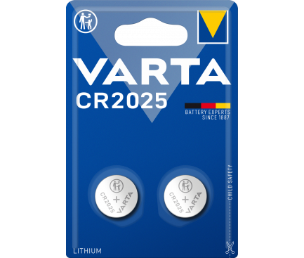 Varta Lithium Coin CR2025 Button cell 157 mAh 3V 2 pcs (EU Blister)