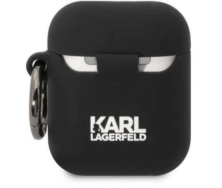 Cover Karl Lagerfeld and Choupette for Apple AirPods Gen 1 / Gen 2 Black KLACA2SILKCK (EU Blister)