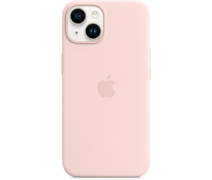 Silicone Case with MagSafe for Apple iPhone 14, Chalk Pink MPRX3ZM/A