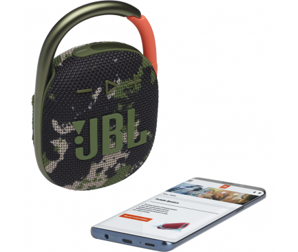 Bluetooth Speaker JBL Clip 4, 5W, Pro Sound, Waterproof, Squad JBLCLIP4SQUAD