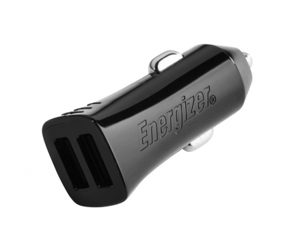 Car Charger Energizer Ultimate 3.4A, 2 x USB with MicroUSB Cable Black DCA2CUMC3 (EU Blister)