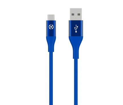 USB-A to microUSB Cable Celly, 18W, 2.4A, 1m, Blue USBMICROCOLORBL