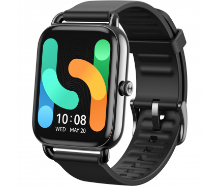 Haylou RS4 Plus LS11, Silicone Strap, Black