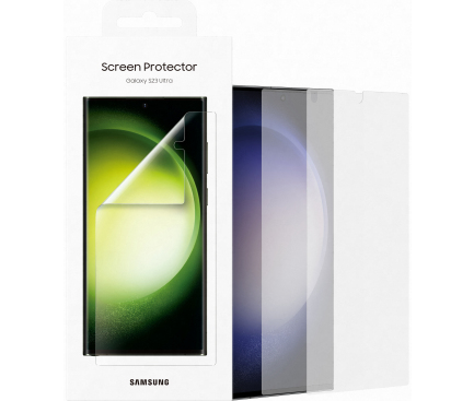 Front Cover Clear Screen Protector for Samsung Galaxy S23 Ultra S918, 2-Pack, Transparent EF-US918CTEGWW