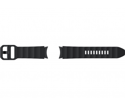 Rugged Sport Strap for Samsung Galaxy Watch6 / Classic / Watch5 / Pro / Watch4 Series, 20mm, S/M, Black ET-SDR90SBEGEU