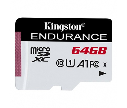 microSDXC Memory Card Kingston Endurance, 64Gb, Class 10 / UHS-1 U1 SDCE/64GB