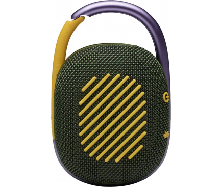 Bluetooth Speaker JBL Clip 4, 5W, Pro Sound, Waterproof, Green JBLCLIP4GRN
