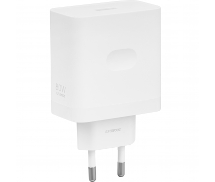 Wall Charger Oppo, 80W, 7.3A, 1 x USB-A, White 5474220