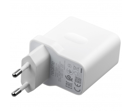 Wall Charger Realme, 18W, 2A, 1 x USB-A, White OP92JAEH