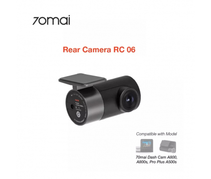 Rear Camera 70mai RC06, 1080P, Wi-Fi, Black