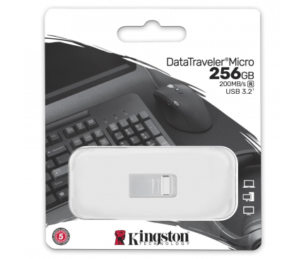 USB-A 3.2 FlashDrive Kingston Micro G2, 256Gb DTMC3G2/256GB