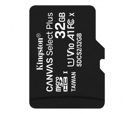 microSDHC Memory Card Kingston Canvas Select Plus, 32Gb, Class 10 / UHS-1 U1 SDCS2/32GBSP
