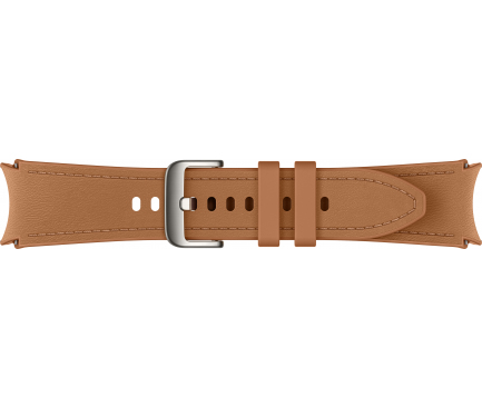 Hybrid Eco-Leather Strap for Samsung Galaxy Watch6 / Classic / Watch5 / Pro / Watch4 Series, S/M, Camel ET-SHR95SDEGEU