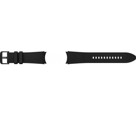 Hybrid Eco-Leather Strap for Samsung Galaxy Watch6 / Classic / Watch5 / Pro / Watch4 Series, M/L, Black ET-SHR96LBEGEU