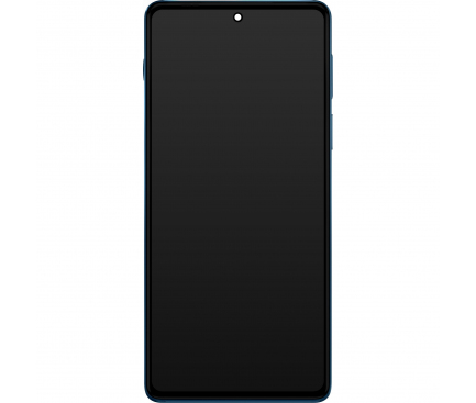 LCD Display Module for Motorola Edge 20 Pro, Blue Vegan Leather
