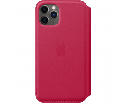 Leather Folio Case for Apple iPhone 11 Pro, Raspberry MY1K2ZM/A 
