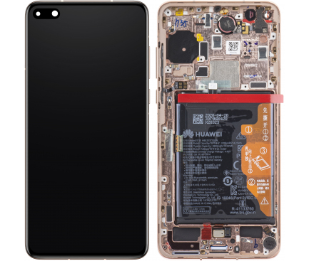 LCD Display Module for Huawei P40, with Battery, Gold