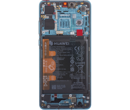 LCD Display Module for Huawei P30, with Battery, Aurora Blue