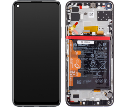 LCD Display Module for Huawei P40 lite 5G, with Battery, Black