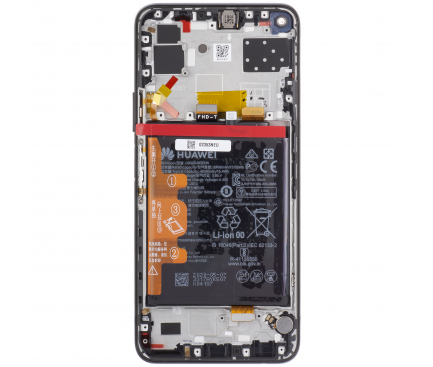 LCD Display Module for Huawei P40 lite 5G, with Battery, Black