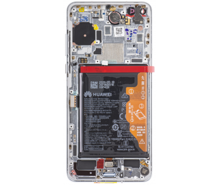 LCD Display Module for Huawei P40, with Battery, Ice White