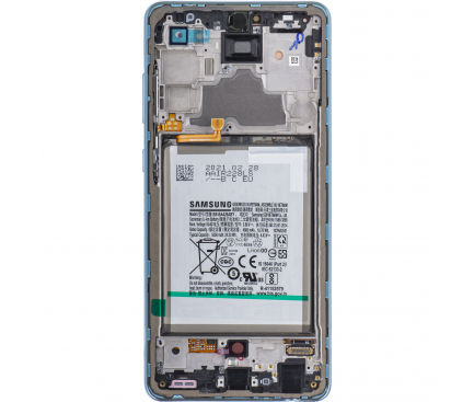 Samsung Galaxy A72 4G / 5G A725 / A726 Blue LCD Display Module + Battery