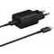 Wall Charger Samsung, 25W, 3A, 1 x USB-C, with USB-C Cable, Black EP-TA800XBEGWW