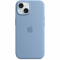 Silicone Case with MagSafe for Apple iPhone 15, Winter Blue MT0Y3ZM/A