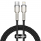 USB-C to Lightning Cable Baseus Cafule Metal Series, 20W, 2.4A, 1m, Black CATLJK-A01 