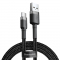 USB-A to USB-C Cable Baseus Cafule, 18W, 3A, 0.5m, Grey CATKLF-AG1 