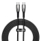 USB-C to USB-C Cable Baseus Glimmer Series, 100W, 5A, 2m, Black CAJY000503 
