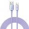 USB-A to USB-C Cable Baseus Crystal Shine Series, 100W, 5A, 2m, Purple CAJY000505 