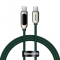 USB-C to USB-C Cable Baseus Display, 100W, 5A, 1m, Green CATSK-B06 