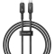 USB-C to Lightning Cable Baseus Unbreakable, 20W, 2.4A, 1m, Black 
