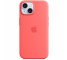 Silicone Case with MagSafe for Apple iPhone 15, Guava MT0V3ZM/A