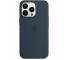 Silicone Case with MagSafe for Apple iPhone 13 Pro Max, Abyss Blue MM2T3ZM/A (Damaged Package)