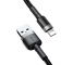 USB-A to Lightning Cable Baseus Cafule, 18W, 2.4A, 1m, Grey CALKLF-BG1 
