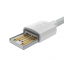 USB-A to Lightning Cable Baseus Simple Wisdom, 18W, 2.4A, 1.5m, White TZCALZJ-02 