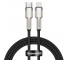 USB-C to Lightning Cable Baseus Cafule Series Metal, 20W, 2.4A, 1m, Black CATLJK-A01 