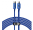 USB-C to USB-C Cable Baseus Crystal Shine Series, 100W, 5A, 2m, Blue CAJY000703 