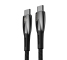 USB-C to USB-C Cable Baseus Glimmer Series, 100W, 5A, 1m, Black CADH000701 