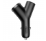Car Charger Baseus Y Type, 40W, 3.4A, 1 x Extender - 2 x USB-A, Black CCALL-YX01 