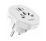 Plug Adapter XO DESIGN WL23, UK to Europe, White 