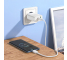 Wall Charger Borofone BN10, 65W, 5A, 1 x USB-A - 1 x USB-C, White 